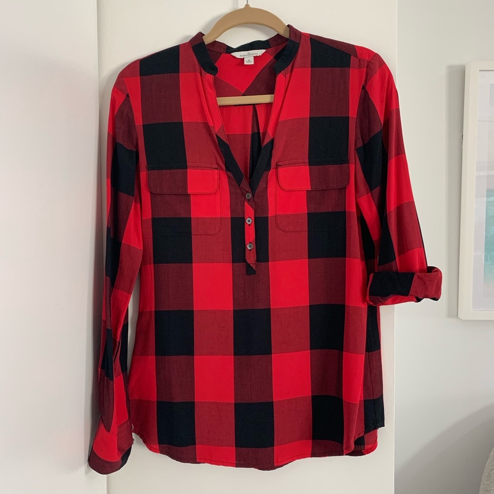 LL Bean | Buffalo check cotton shirt